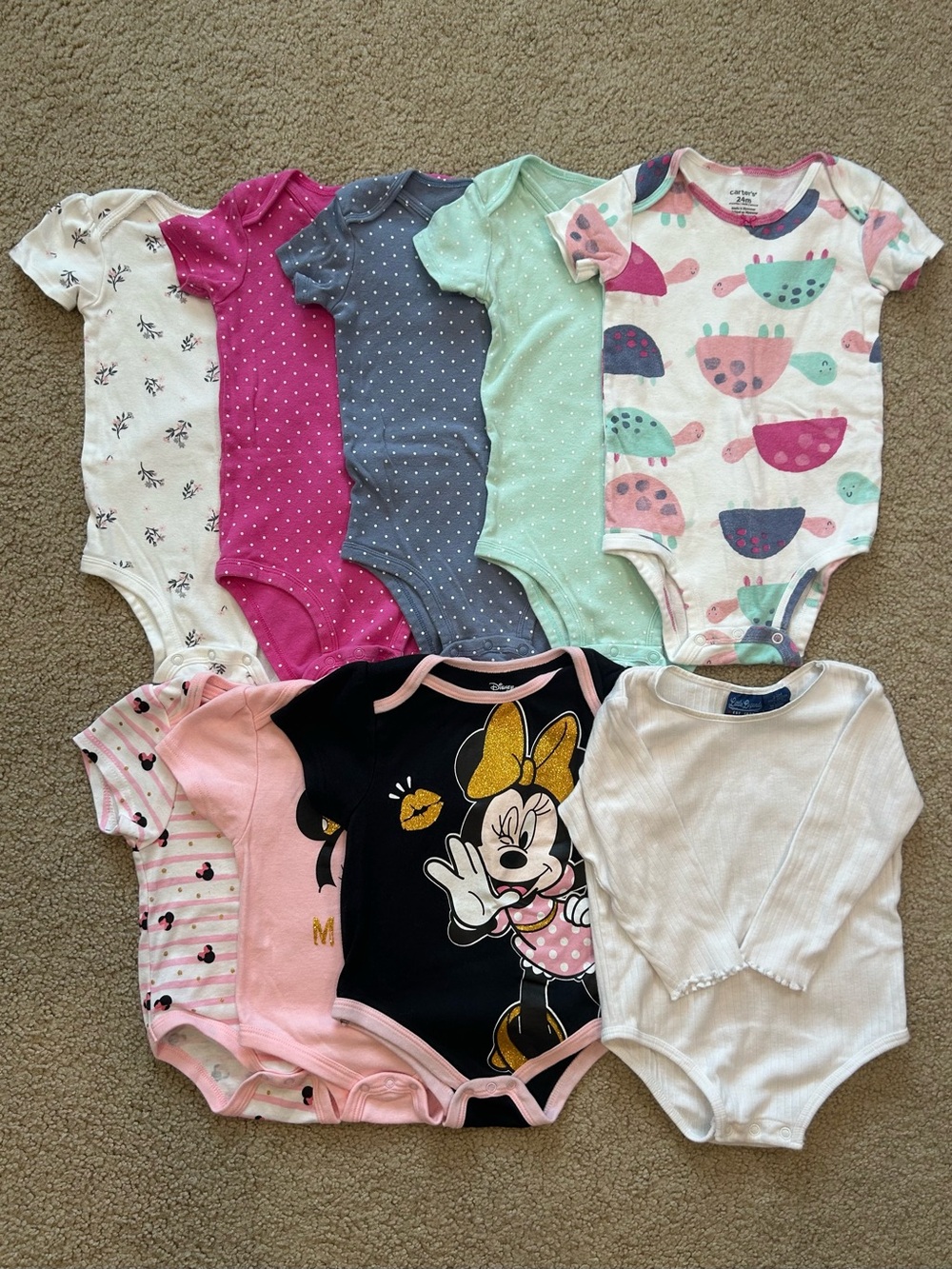 Baby Girl Bodysuit Bundle Size 18-24 Months